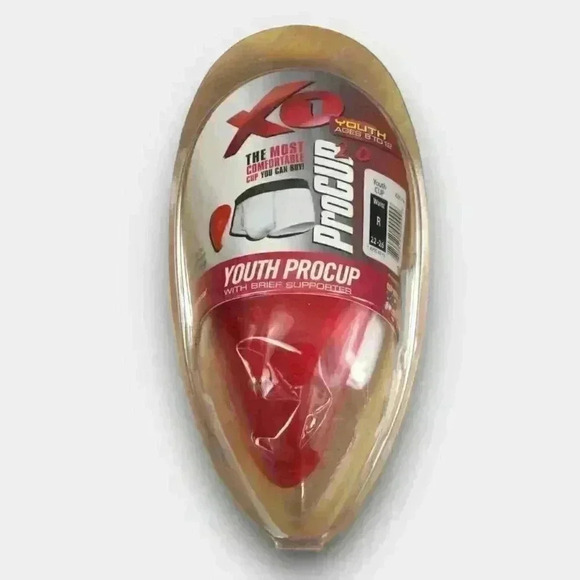 XO Youth Procup 2.0 Waist R 22-26 Ages 8 to 12 with brief support red - Picture 1 of 4